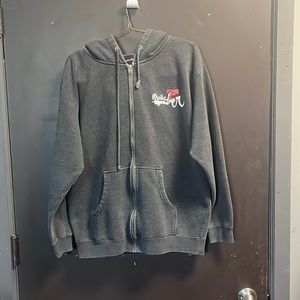 Black QUICKSILVER men's zip up hoodie large